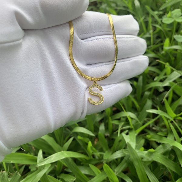 Kalung Huruf Emas - KA786