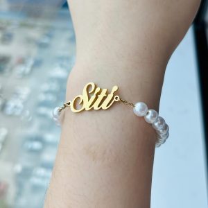 Gelang Custom Nama Pearl - G379