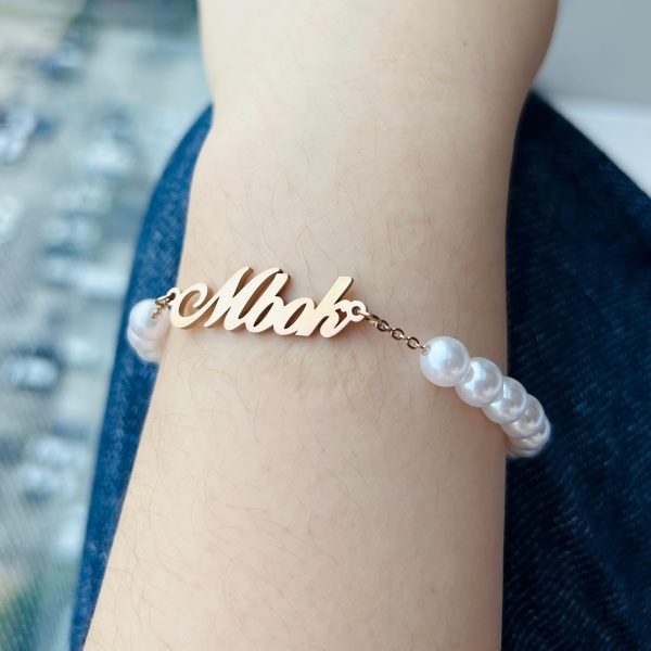 Gelang Custom Nama Pearl - G379 - Image 3