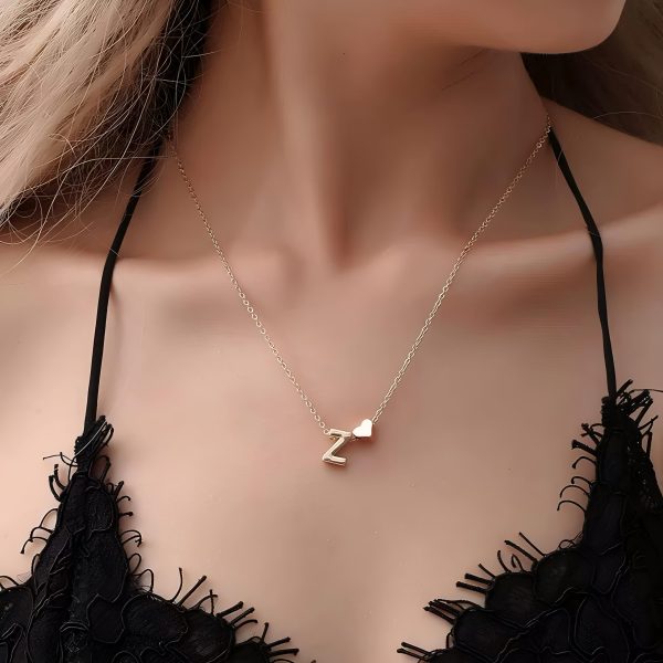Kalung Alphabeth Heart - KA1131