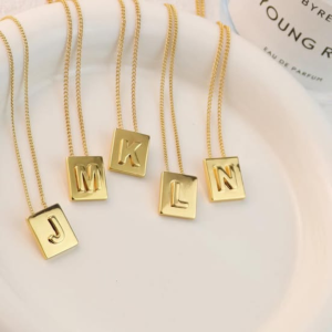Kalung Alphabet Kotak - KA973