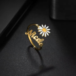 Cincin Custom Nama Bunga - CIN1163