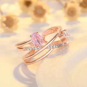 Cincin Ulir Diamond Pink - CIN1106