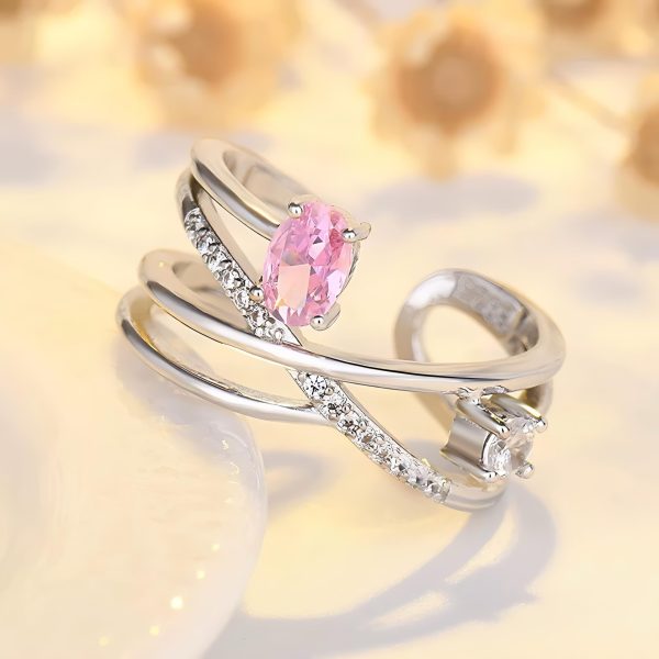 Cincin Ulir Diamond Pink - CIN1106 - Image 2